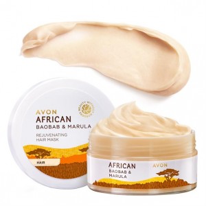 Восстанавливающая маска для волос с маслом африканского дерева баобаба и марулы 