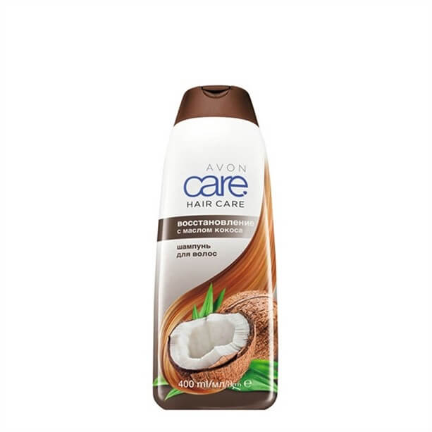 Шампунь для волос с маслом кокоса Восстановление Avon Care