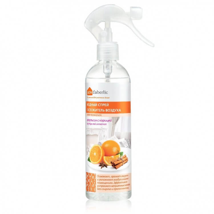 Водный спрей-освежитель воздуха Апельсин с корицей