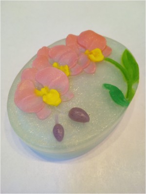 Подарочное мыло Орхидеи Оригинальное подарочное мыло из мыльной основы!