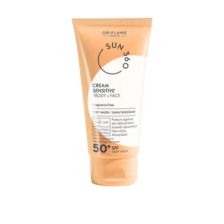 Солнцезащитный крем для чувствительной кожи лица и тела Sun 360 с SPF 50+